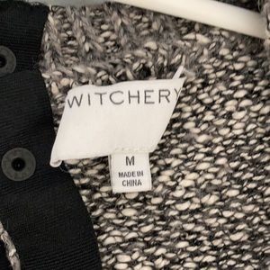 Euc Witchery Medium Cropped Knit Grey 